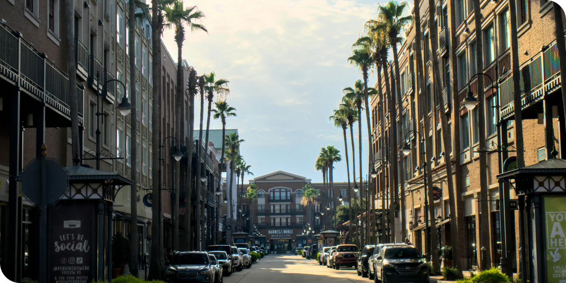 Baton Rouge, Louisiana, United States Urban Streetscape in Baton Rouge, Louisiana