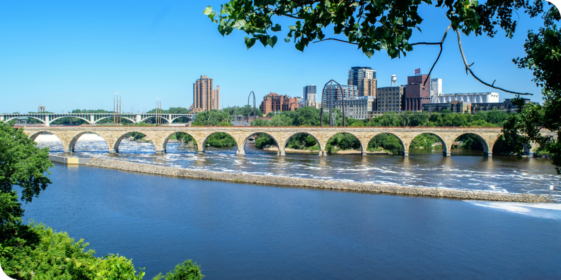 Minneapolis, United States Scenic View of Stone Arch Bridge in Minneapolis