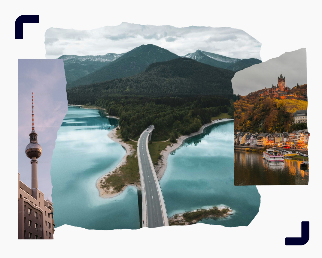 Scenic German landscapes