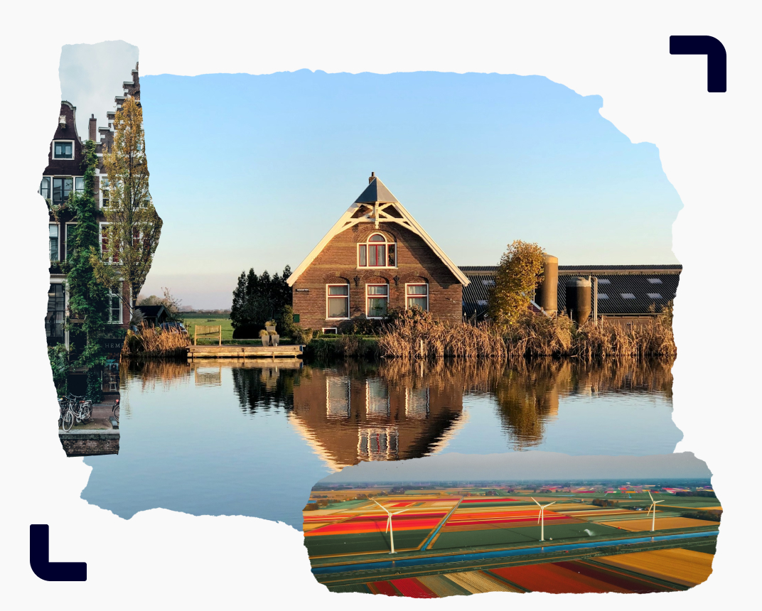 A house from Netherlands on the edge of a lake